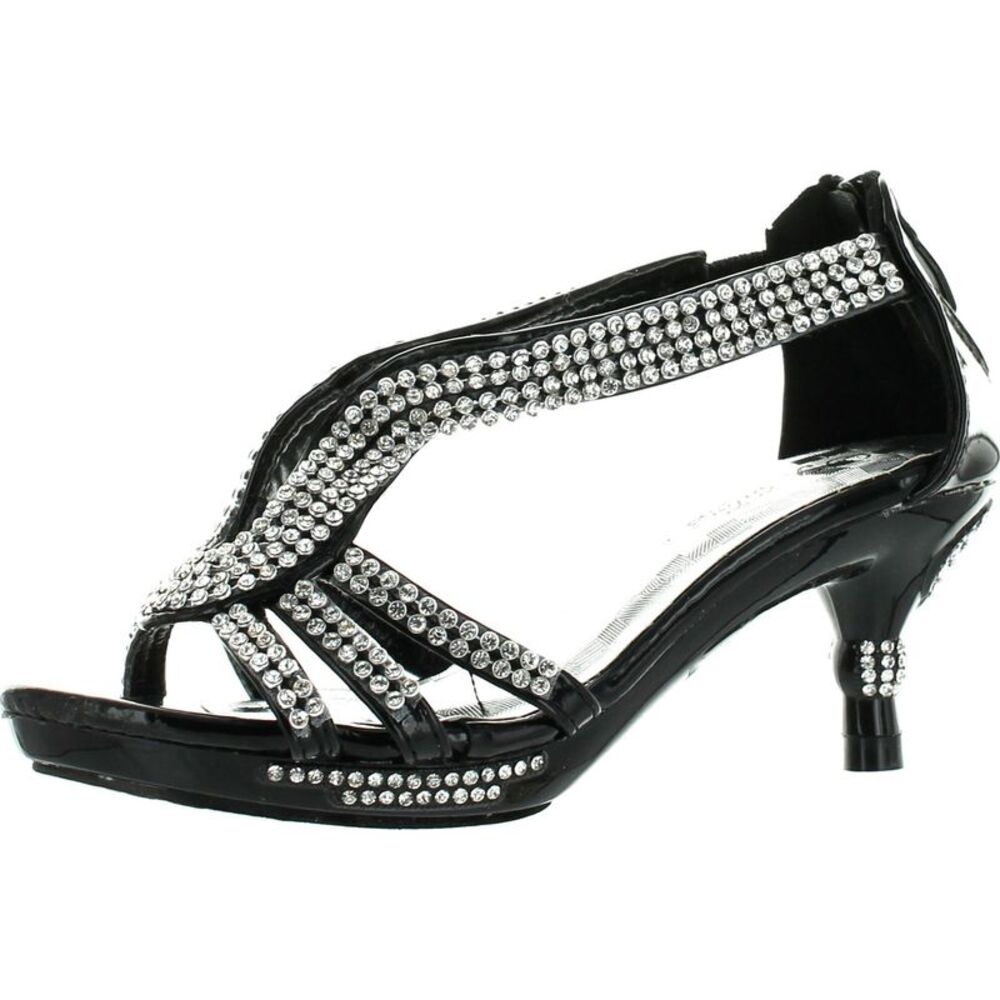 Forever Link Glamour-36K Black ToddlerG sandals 9 NEW